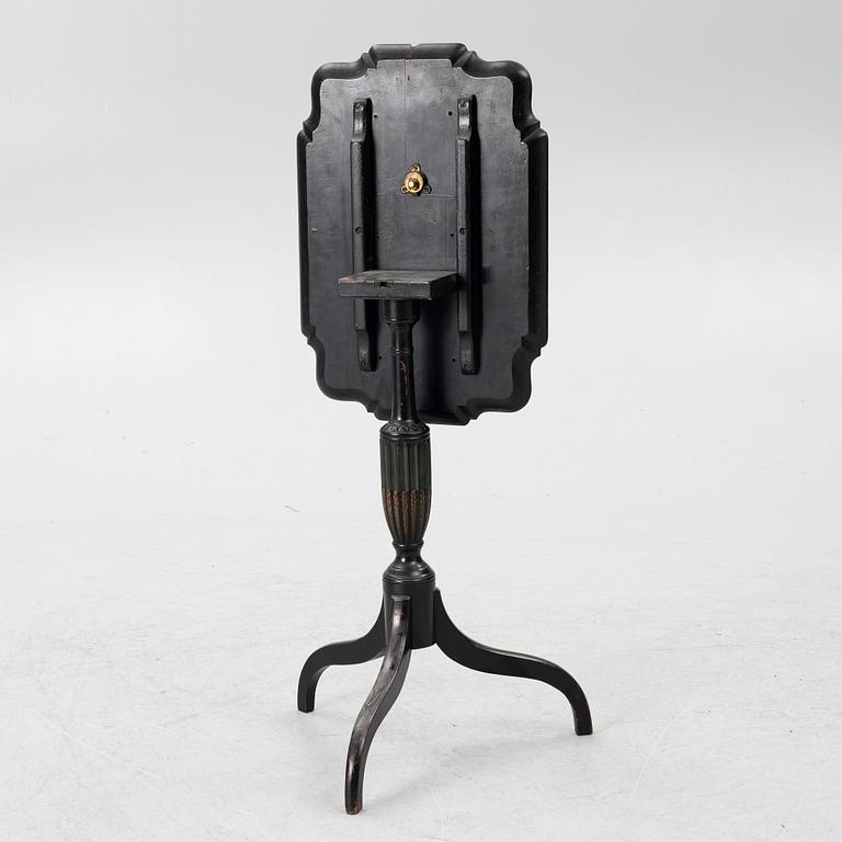 Folding table, late 19th century.