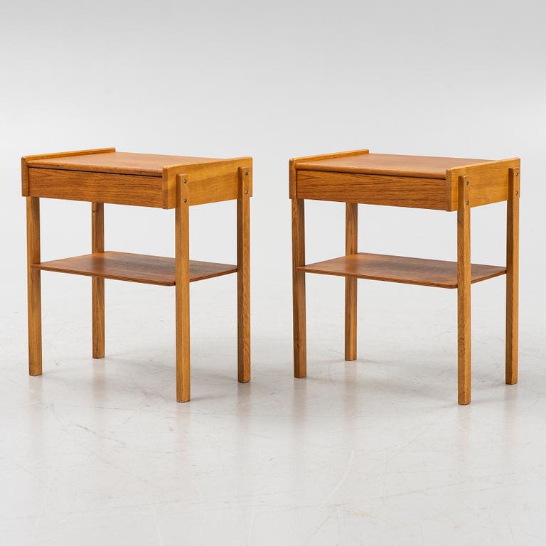 Sängbord, ett par, AB Carlström & Co Möbelfabrik, 1960-tal.