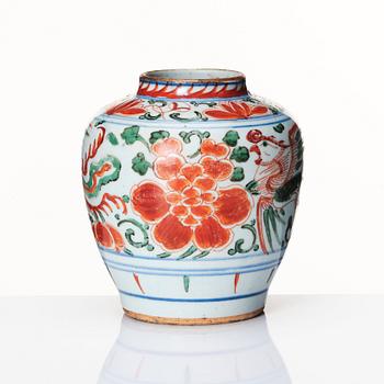 A Transitional jar, 17th Century.