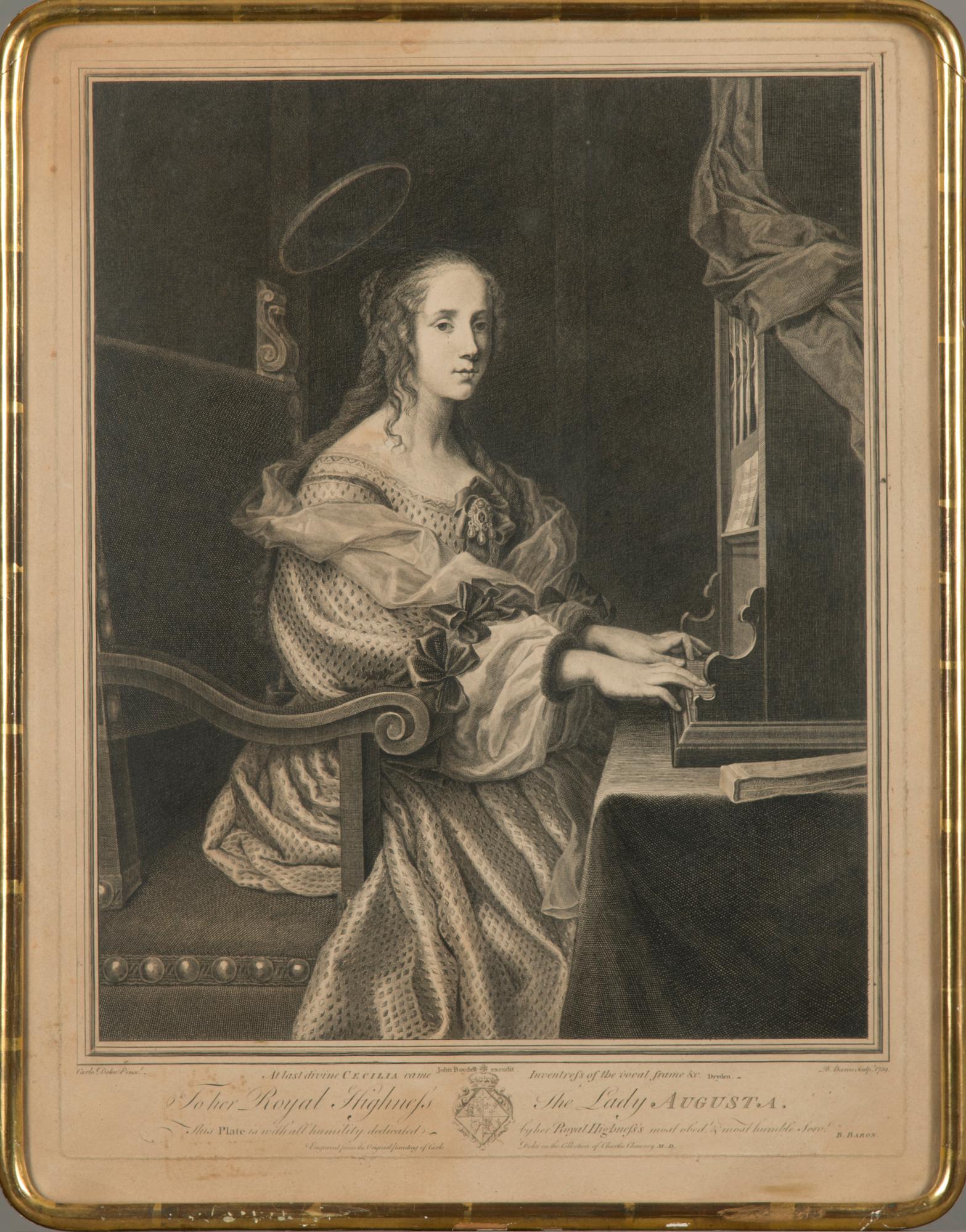 CARLO DOLCI, efter, kopparstick, John Boydell excudit, B.Baron 1759.