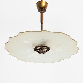 A Swedish Modern ceiling lamp, 1940s.