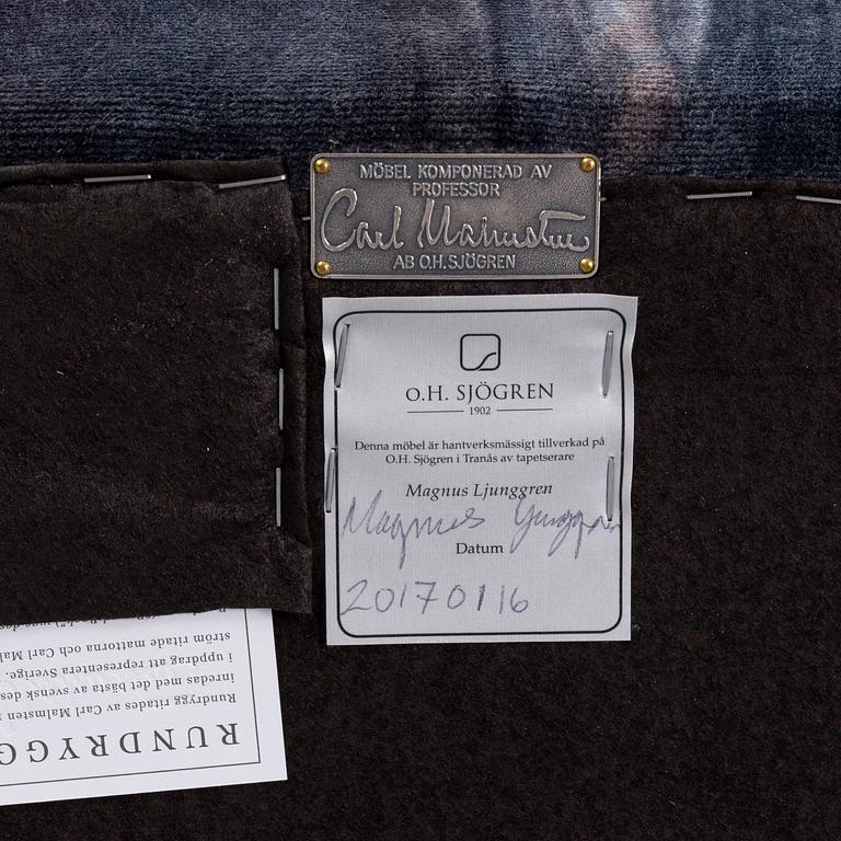 Carl Malmsten, fåtölj, "Rundrygg", AB O.H. Sjögren, 2016.