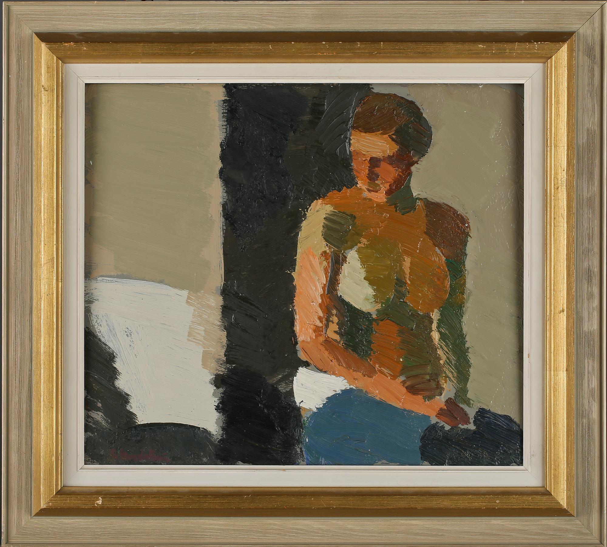 GERHARD NORDSTRÖM, olja på pannå, signerad.