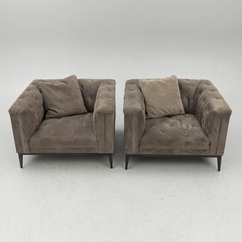 A pair of 'Raffles' armchairs, Eichholtz, contemporary.