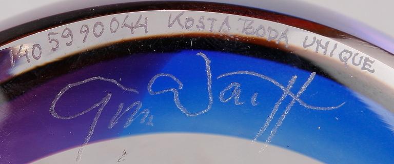 SKULPTUR, glas, Göran Wärff, Kosta Boda Unique, sign 1405990044.