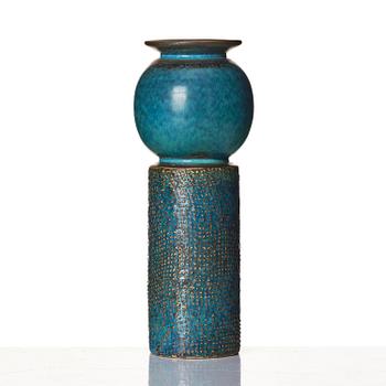 Stig Lindberg, a stoneware vase, Gustavsberg Studio, Sweden, 1964.