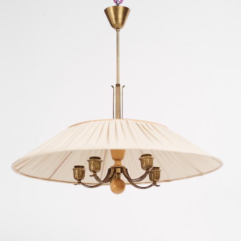 Harald Notini, a large ceiling lamp, model "11395", Arvid Böhlmarks Lampfabrik, 1940s.