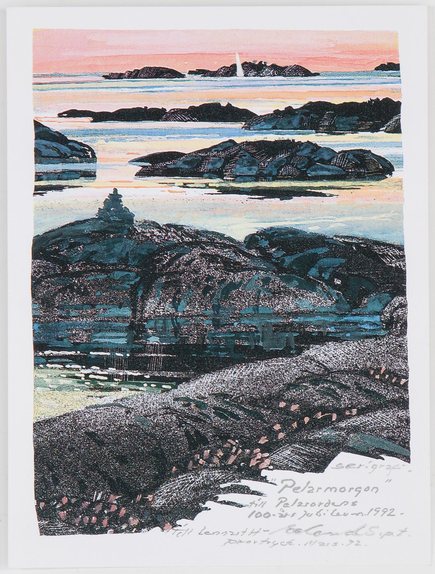 ROLAND SVENSSON, litografier, 2 st samt 1 st serigrafi, signerade.