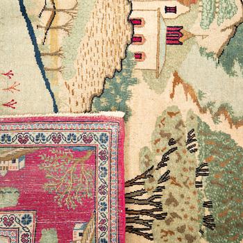 Matta Keshan figural semiantik ca 165x110 cm.