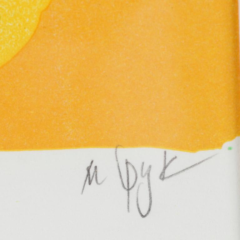 MADELEINE PYK, färglitografi, signerad och numrerad 87/275.