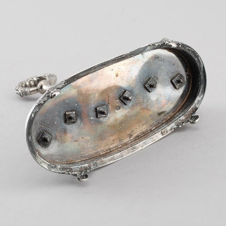 LJUSSTAKE, silver, Paris, 1800-talets första hälft. Vikt ca 350 gram.