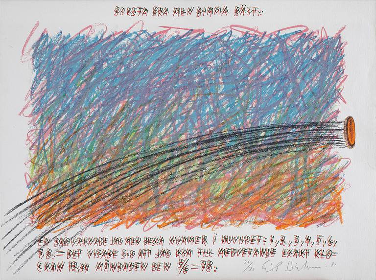 ERIK DIETMAN, litografi, sign o numr 26/75.
