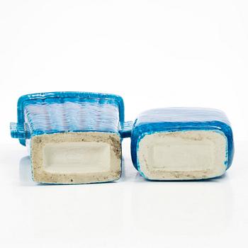 Gunnar Nylund, a set of five chamotte stoneware vases, Rörstrand 1930s-40s.