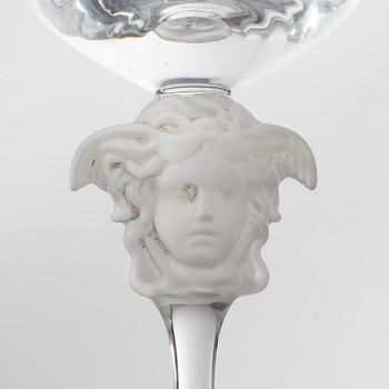 GLASSERVISDELAR, 32 stycken, "Medusa", Versace för Rosenthal.