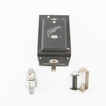 Camera Rolleiflex  1930s/40s with accessories Franke & Heidecke Germany.