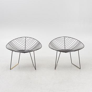 Alberto Lievore, Jeannette Altherr & Manel Molina, lounge chairs, a pair, "Leaf", Arper, Italy.