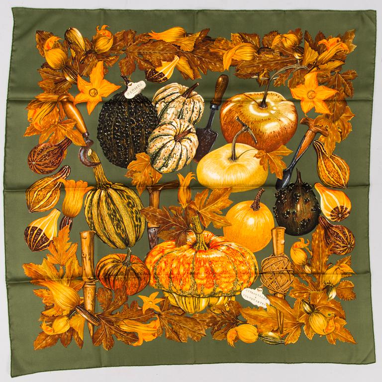 HERMÈS Citrouilles & Coloquintes SCARF.