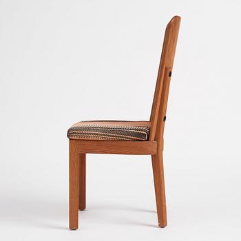 Axel Einar Hjorth, a stained pine 'Lovö' chair, Nordiska Kompaniet, Sweden 1930s.