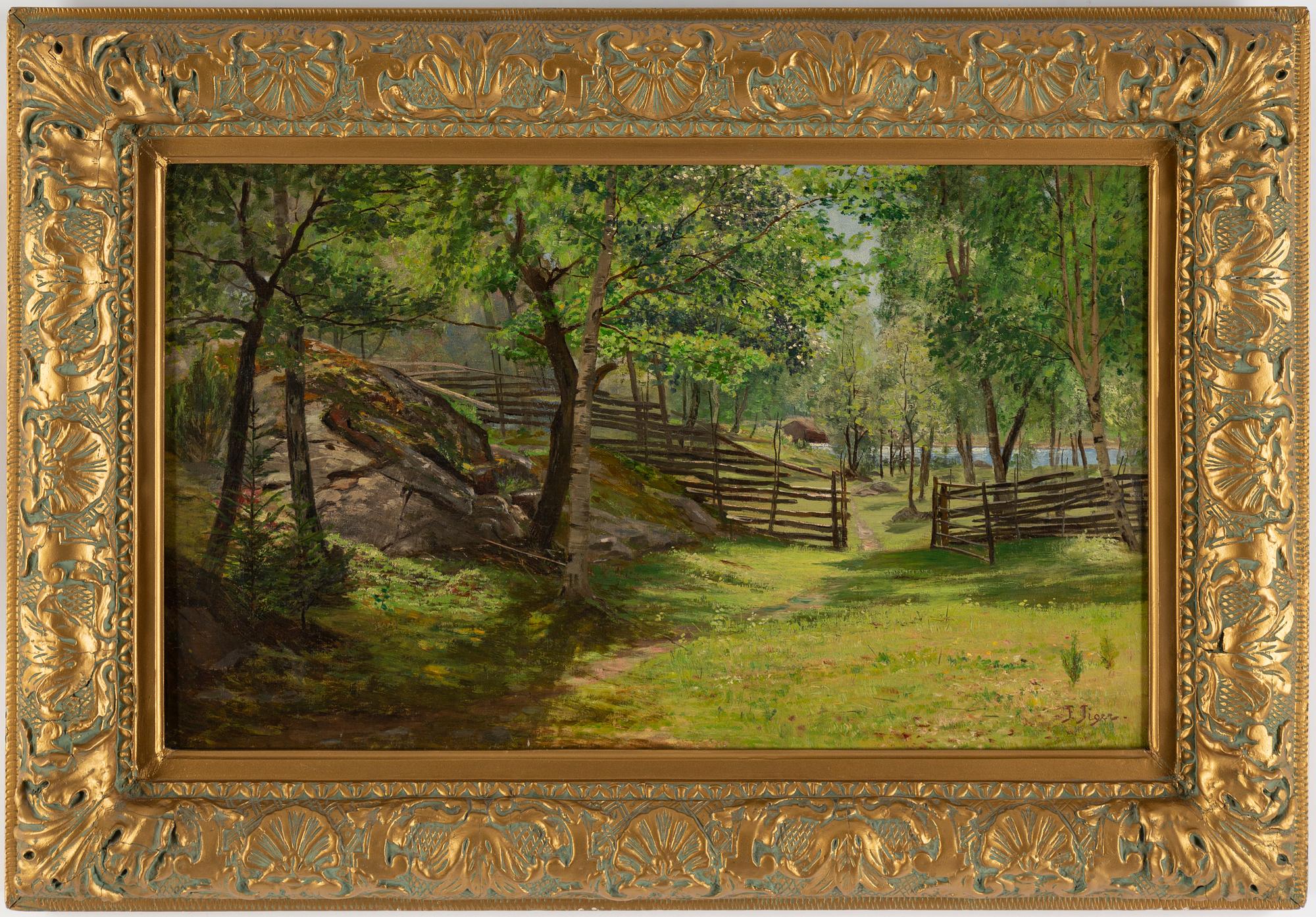 Frans Tiger, oil on canvas, signed.