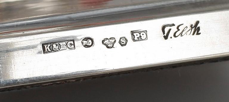 LJUSSTAKAR, silverhalt 830, 2 par, sign T Eldh för CESON Guldvaru AB, 1965 rep. 1992. Göteborg.