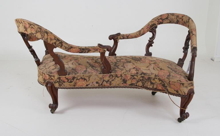 FÄSTMANSSOFFA, nyrokoko, 1800-talets smitt.