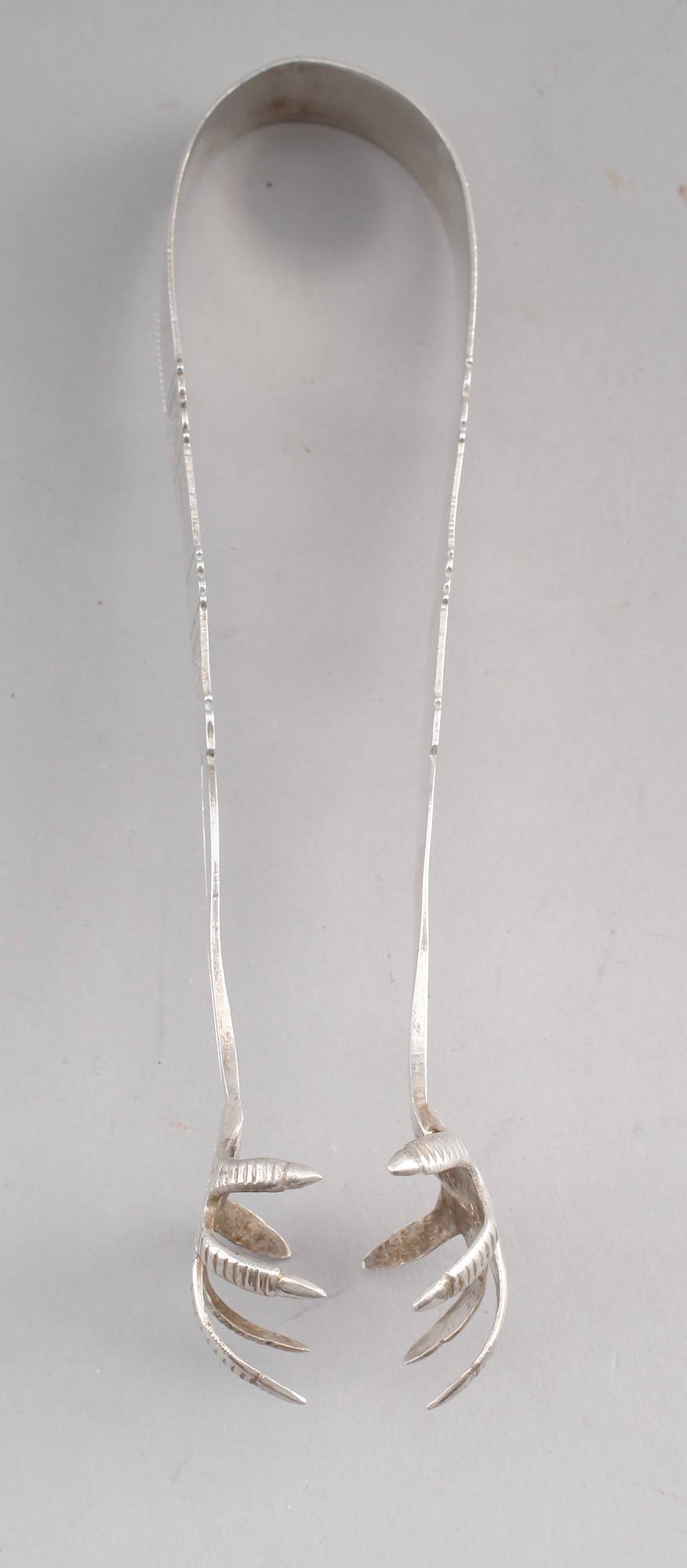 SOCKERTÅNG, silver, Carl Fredrik Seseman, Arboga 1810. Total vikt ca 44 g.