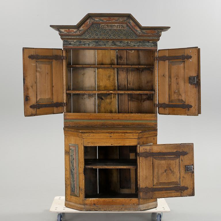 SKÄNKSKÅP, allmoge, märkt Anno 1776.