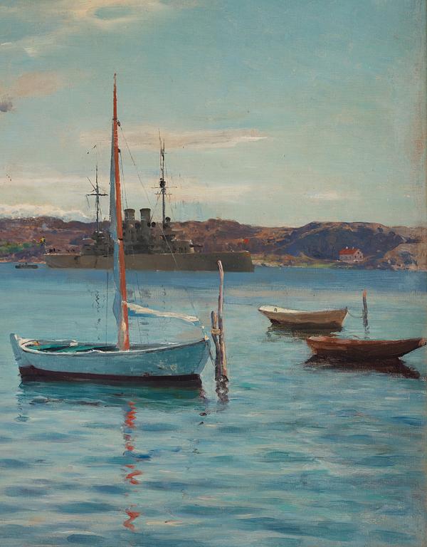 Johan Ericson, View from Marstrand, Albrektsunds canal.