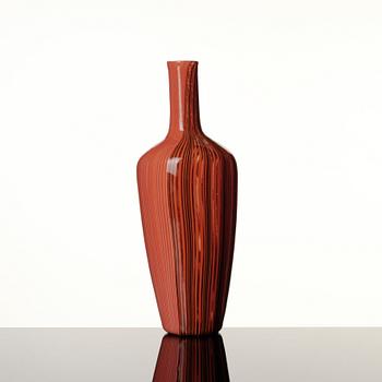 Carlo Scarpa, a 'Tessuto velato' glass vase, Venini, Murano, Italy 1950-60s.