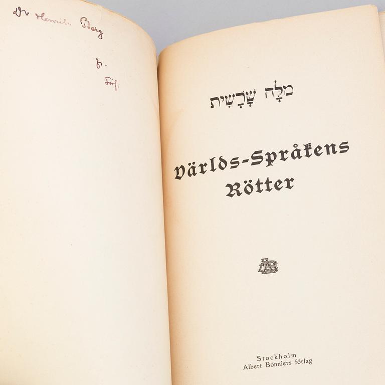 BOK, Dedikation av Strindberg.