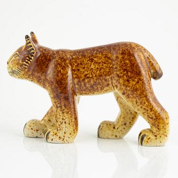 Lisa Larson, a figurine of a lynx, for Nordiska Kompaniet in collaboration with WWF, Gustavsberg.