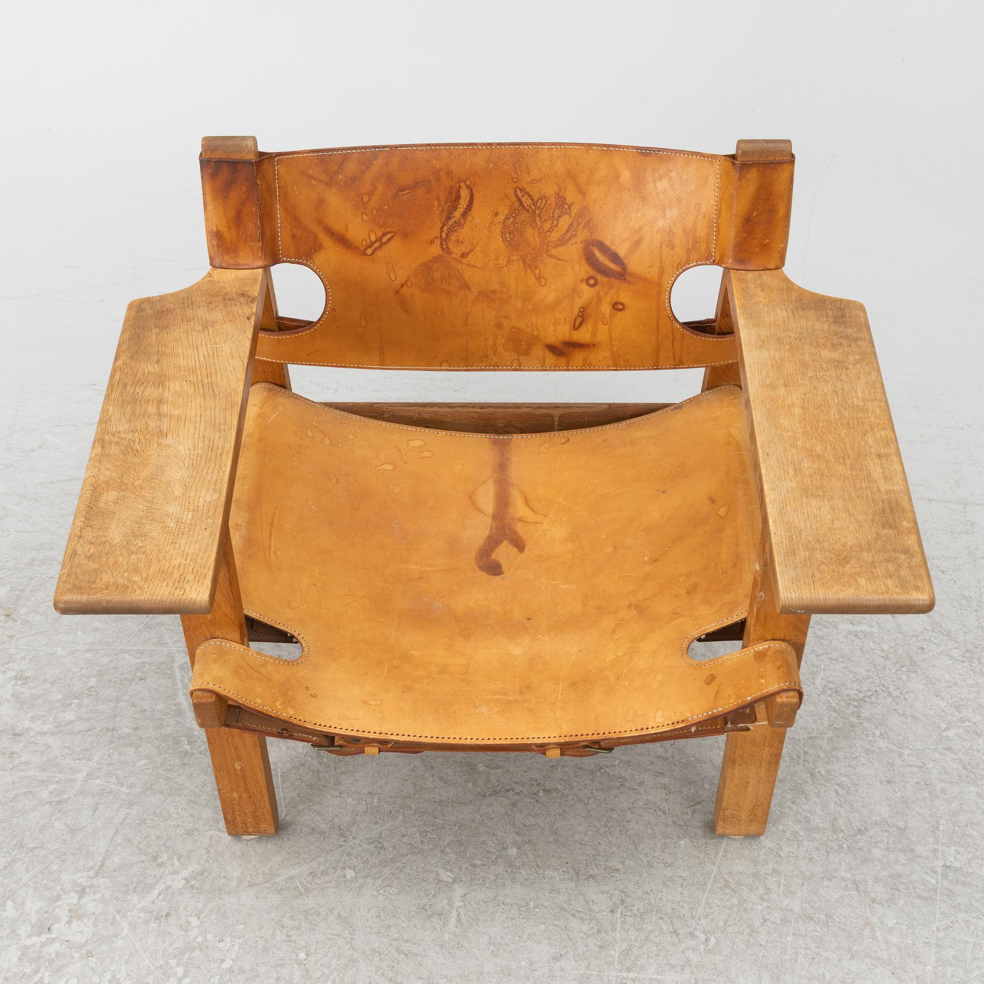 Børge Mogensen, armchair, "The Spanish Chair" model 226 Fredericia Furniture Factory, Denmark, designed in 1958.