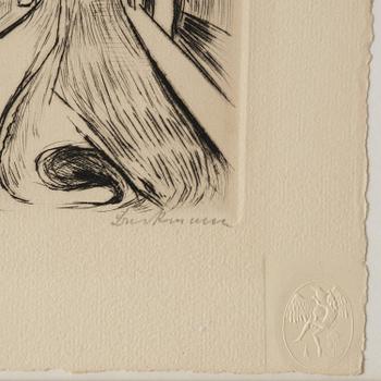 Max Beckmann, "Landschaft mit ballon" from "Gesichter".