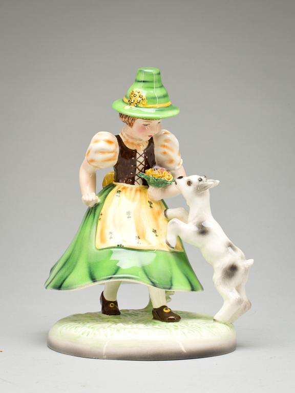 FIGURIN, porslin, Goldscheider, 1900-talets första hälft.