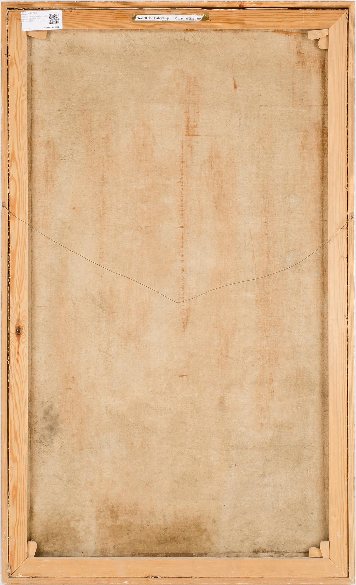 CARL GABRIEL WADELL, olja på duk, signerad och daterad-1895.