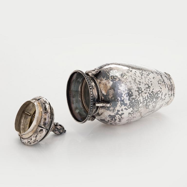 Sockerruska, silver, Thorvald Nielsen Meier, Köpenhamn, Danmark, 1920.