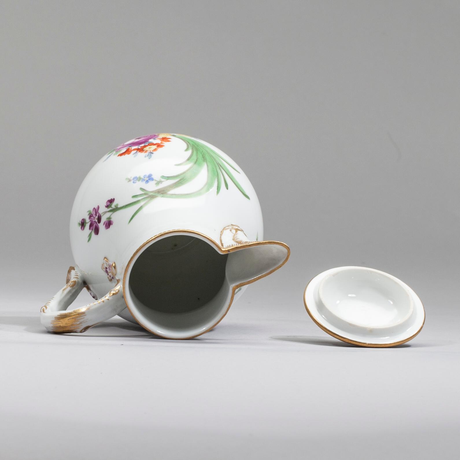 KAFFEKANNA, porslin, Meissen, Marcolini period  1774-1814.