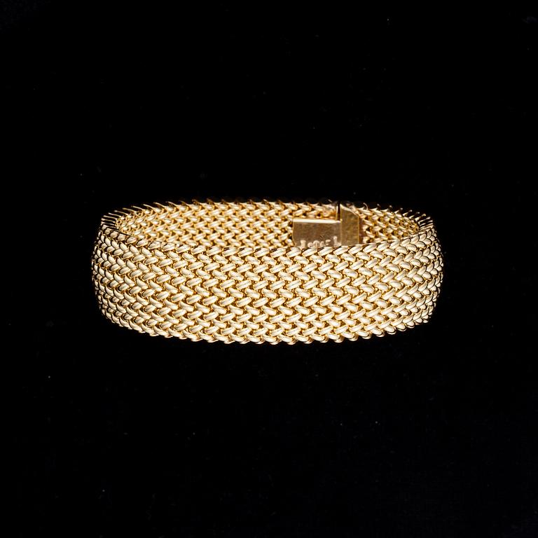 ARMBAND, 14K guld, Italien, importstämplar Faber Art. Vikt 40,7 g.