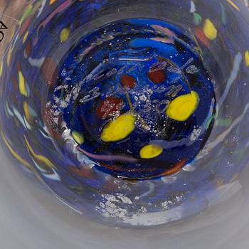 a glass vase for Kosta Boda Artist Collection, signed.