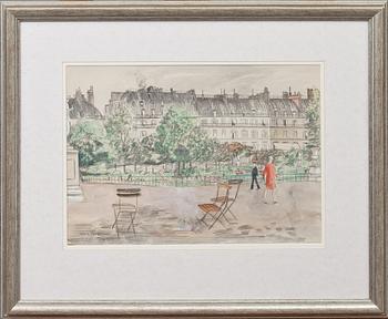 ARVID FOUGSTEDT, akvarell, sign o dat 1927.