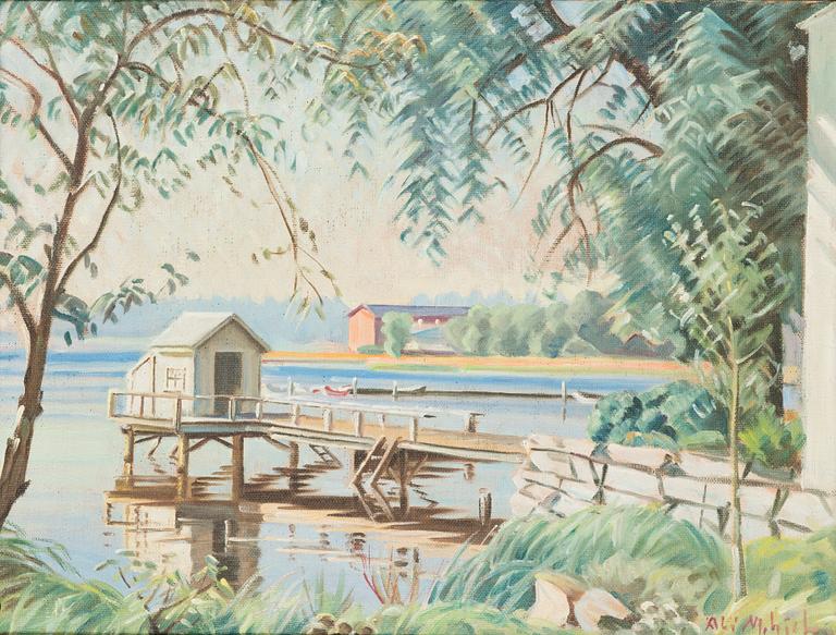 Ali Munsterhjelm, oil on canvas, signed.