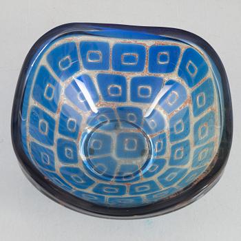 Sven Palmqvist, a "ravenna" glass bowl, Orrefors 1965.