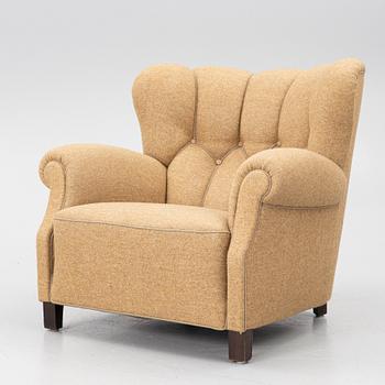 Armchair, model no. 1518, Fritz Hansen, 1940s.