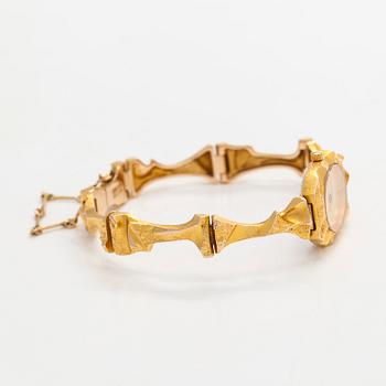 Björn Weckström, a 14K gold 'Pola Negri' wristwatch. Lapponia 2005.