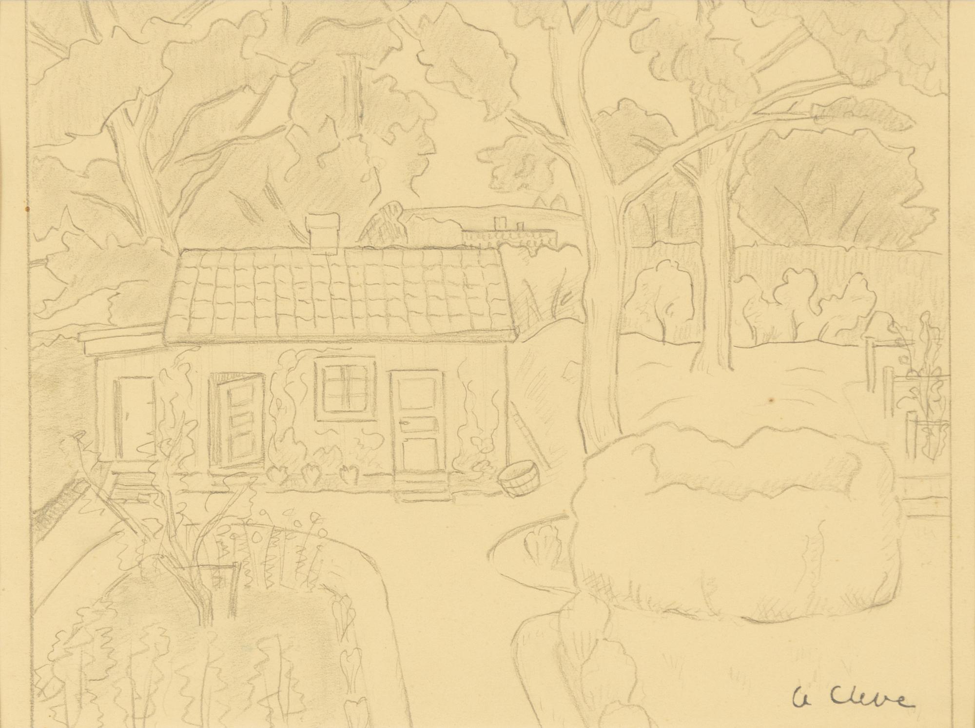 Agnes Cleve, "Trädgård och lilla huset".