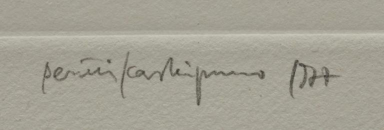 PENTTI KASKIPURO, 4 st, torrnål och akvatint, sign och numr 52/80.