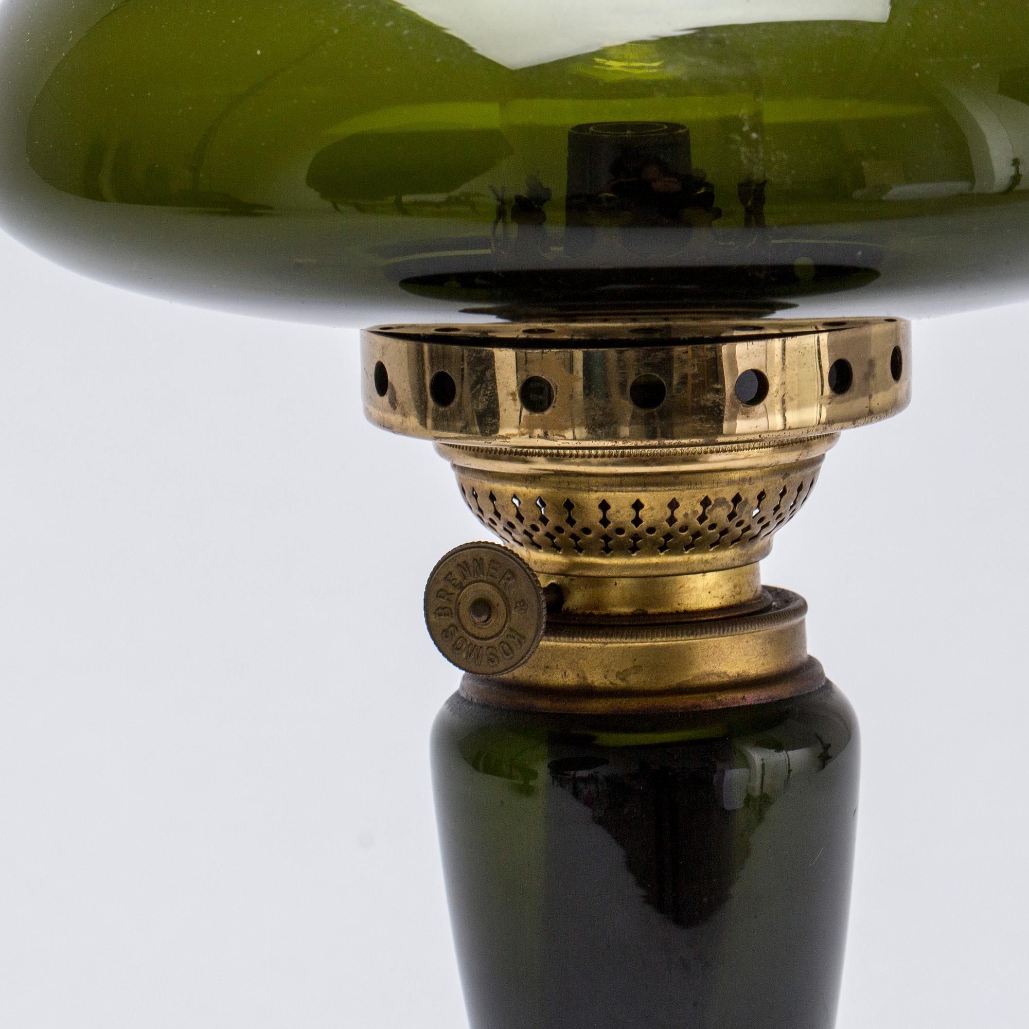 BORDSFOTOGENLAMPA, glas, Kosmos brenner, 1900-tal.