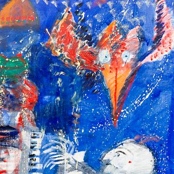 Madeleine Pyk, Oil on canvas, signed.