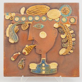 Stig Lindberg, a stoneware wall relief, 'Pratbubblor', Gustavsberg 1960's/70's.