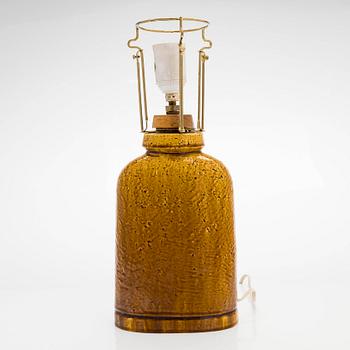 Gunnar Nylund, bordslampa, stengods, Rörstrand, 1900-talets andra hälft.
